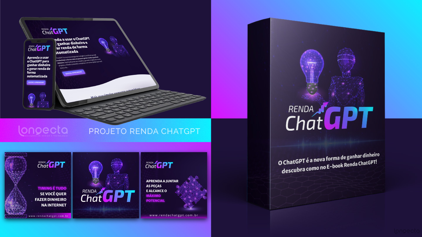 Marketing e design para o Renda ChatGPT